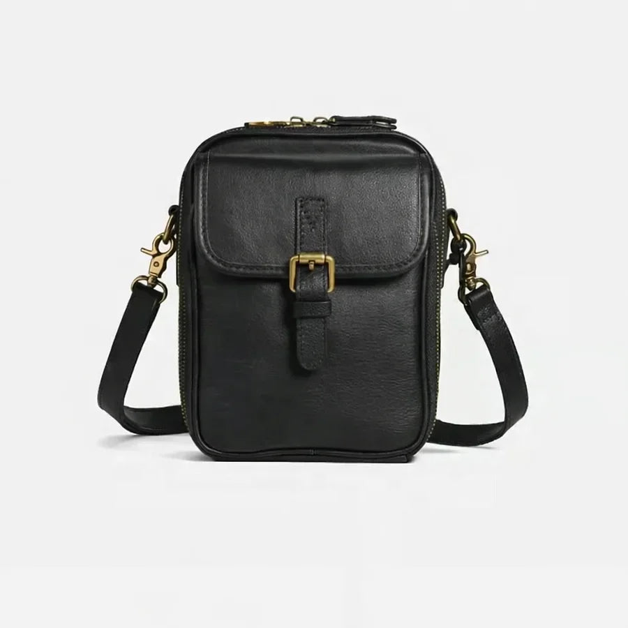 Kompaktowa Skórzana Torebka Crossbody