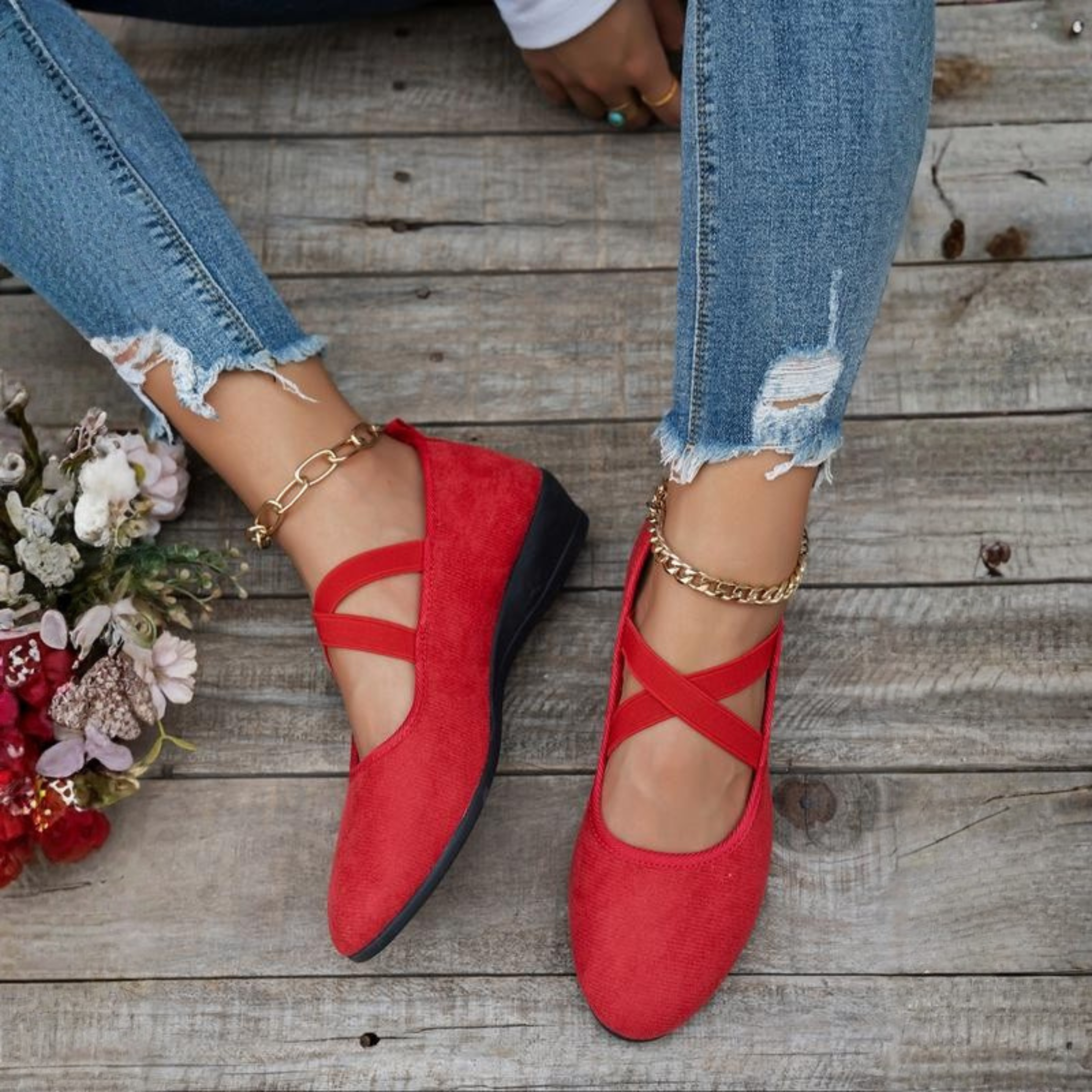 Calerinne | Zamyka Wedge Baleriny