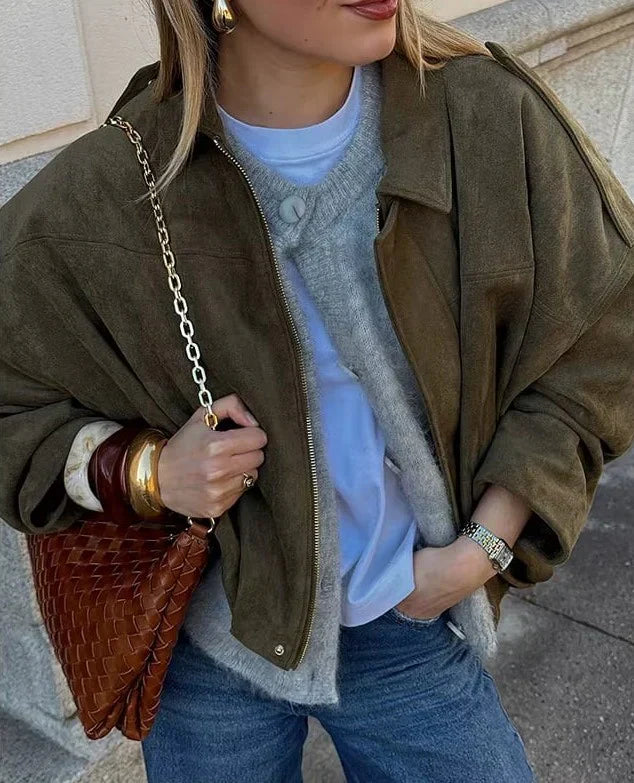 Livia Oversize Bomber – Styl i pewność siebie