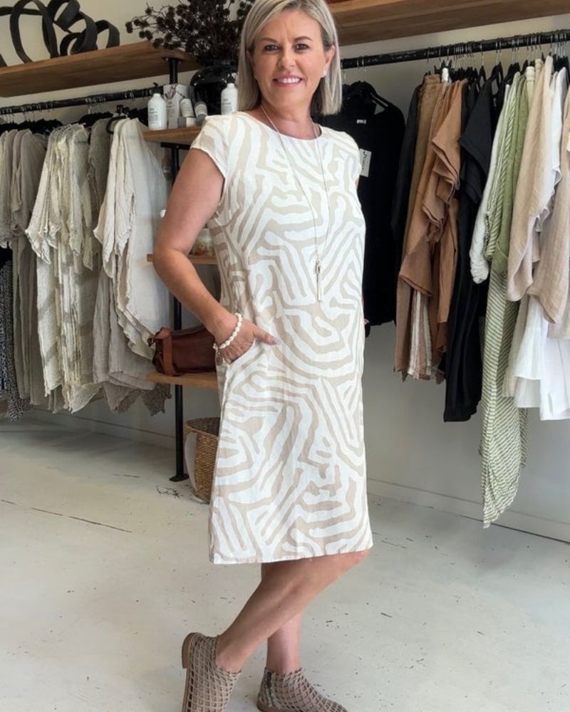 Sukienka Letnia Marina z Miękkiej Bawełny